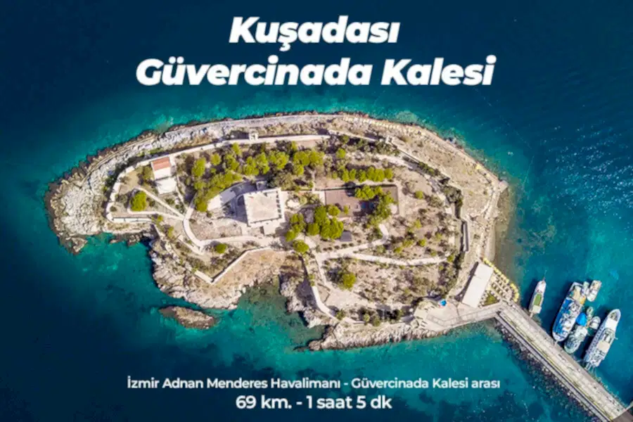 Kuşadası Güvercinada Kalesi - Bakı Kuşadası Transfer hizmeti